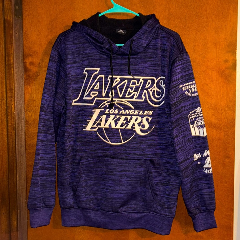 Purple marled heathered Los Angeles Lakers hoodie NBA